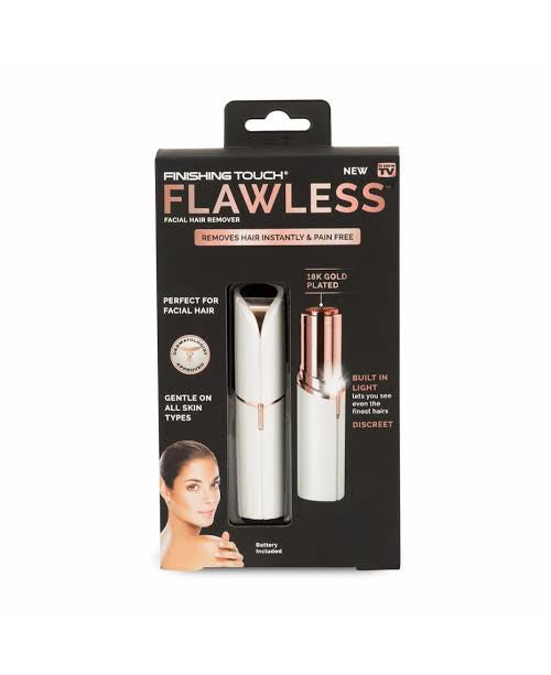 A Portable 2 In 1 Flawless Eyebrow, Face, Lips, Nose Hair Trimmer for Men & Women