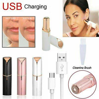 A Portable 2 In 1 Flawless Eyebrow, Face, Lips, Nose Hair Trimmer for Men & Women