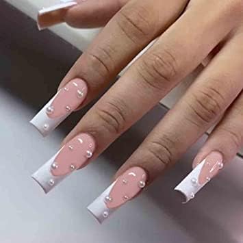 Artificial Reusable Nails Set With One 3gm Nail Glue, Perfect For Nails Extension -100 Nails & One Nail Glue(3gm) FREE