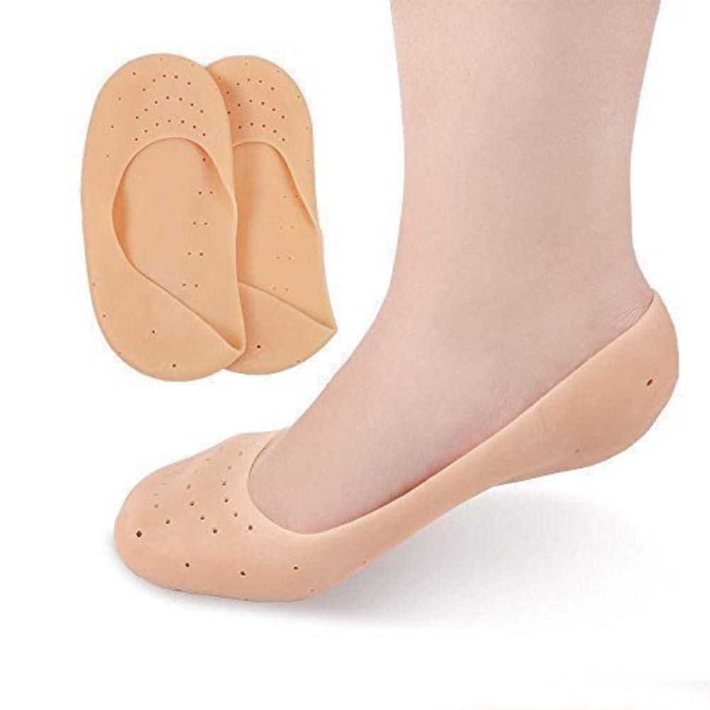 Anti Crack Full Length Silicone Foot Protector Moisturizing Socks for Foot-Care and Heel Cracks, heel pain.