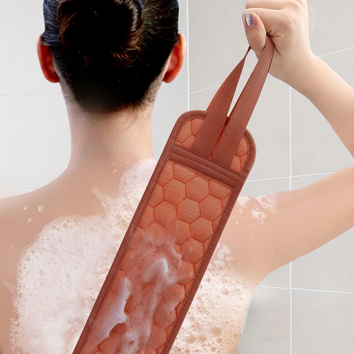 3 Pieces Bath Shower Sponge Set for Cleaning Body, Bath Back Scrubber, Exfoliating Gloves, Honeycomb Sponge.