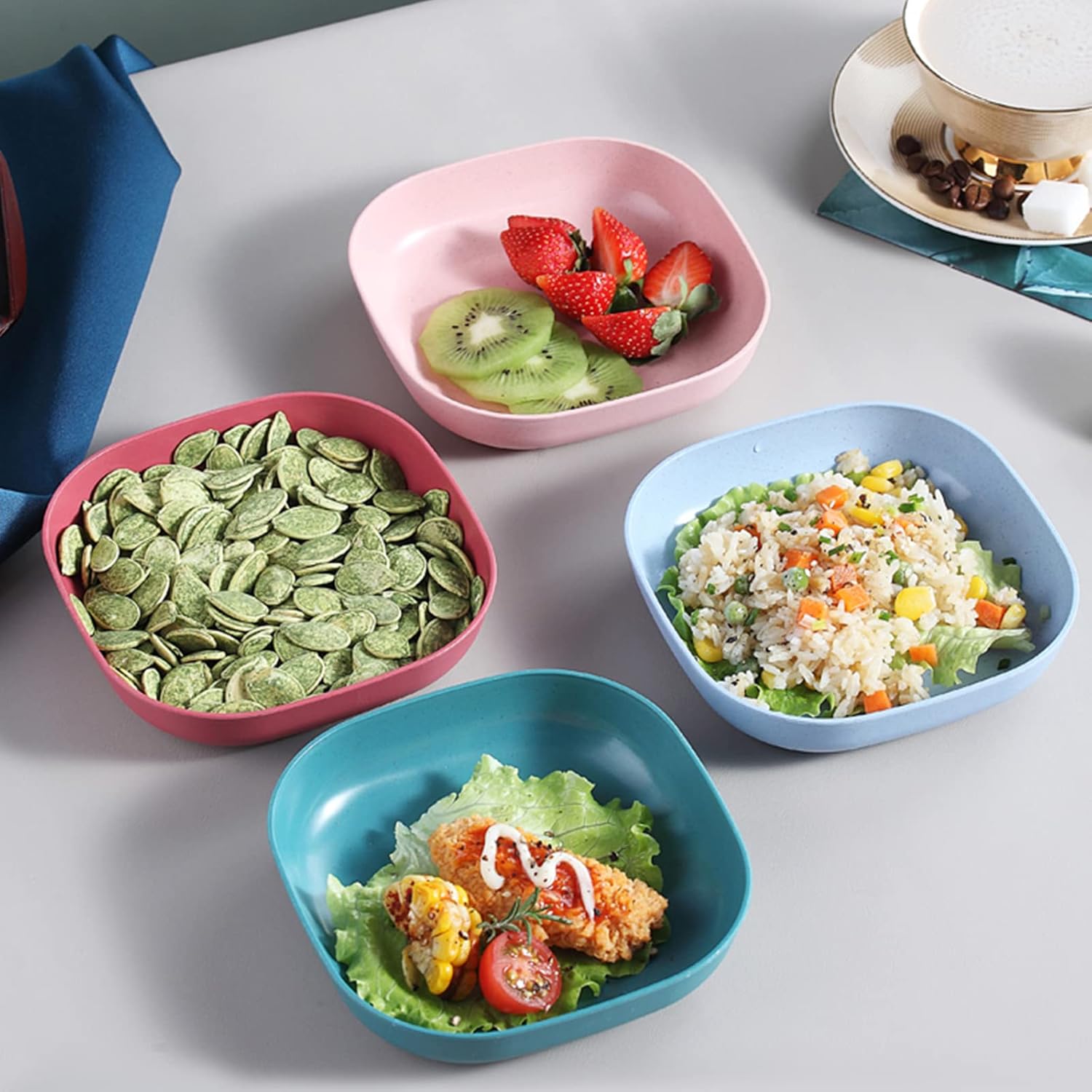10pcs Plates Set With Holder