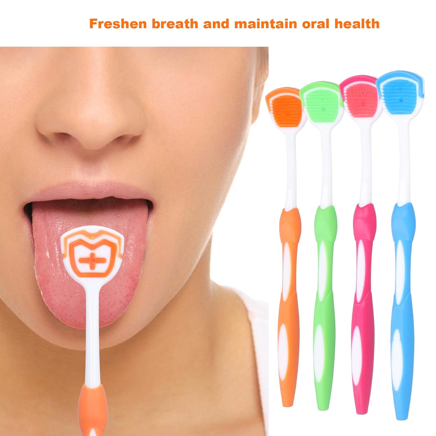 Tongue Scraper, Tongue Cleaning Brush