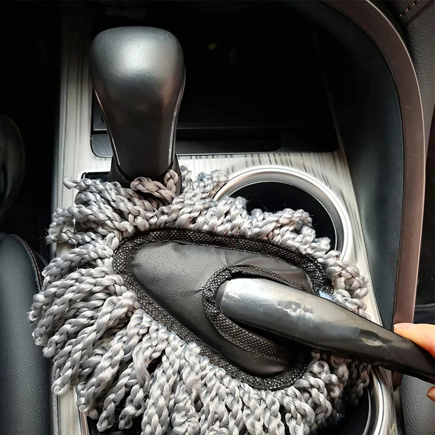 Home-X Car Dashboard Duster, Microfiber Duster Brush, Washable Cleaning Tool