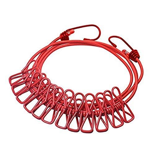 Portable Clothesline with 12 Clothespins