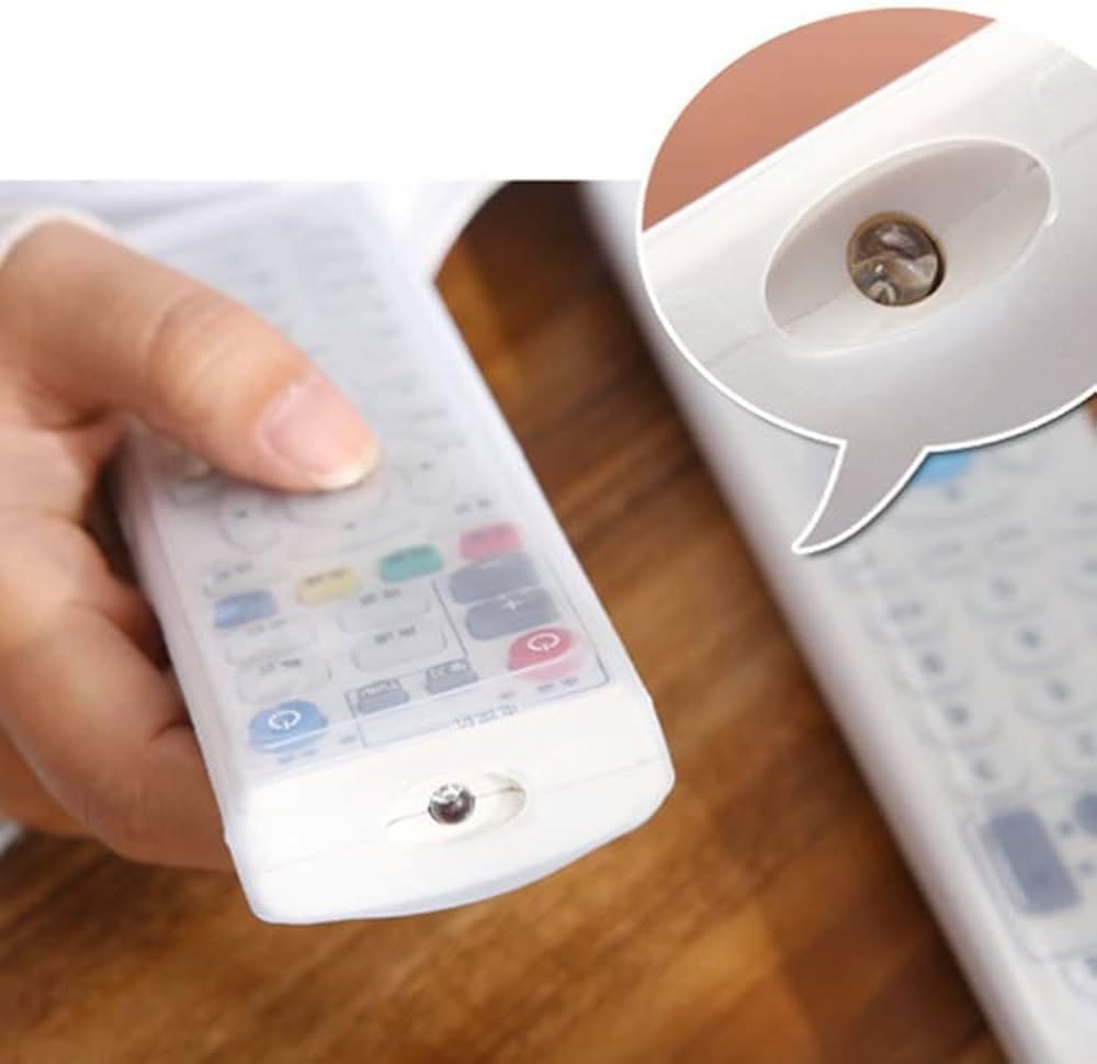 Silicone TV & Air Condition Remote Control Cover Protection Pouch Waterproof Fluorescence Dust Remote Control Cover(S,L)