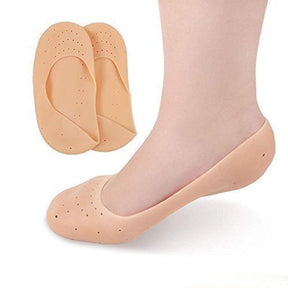 Anti Crack Full Length Silicone Foot Protector Moisturizing Socks for Foot-Care and Heel Cracks, heel pain.