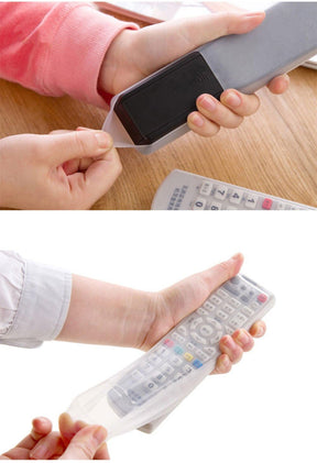 Silicone TV & Air Condition Remote Control Cover Protection Pouch Waterproof Fluorescence Dust Remote Control Cover(S,L)