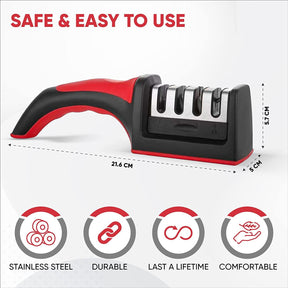 Adjustable 4 in 1 Manual Knives and Scissor Sharpener