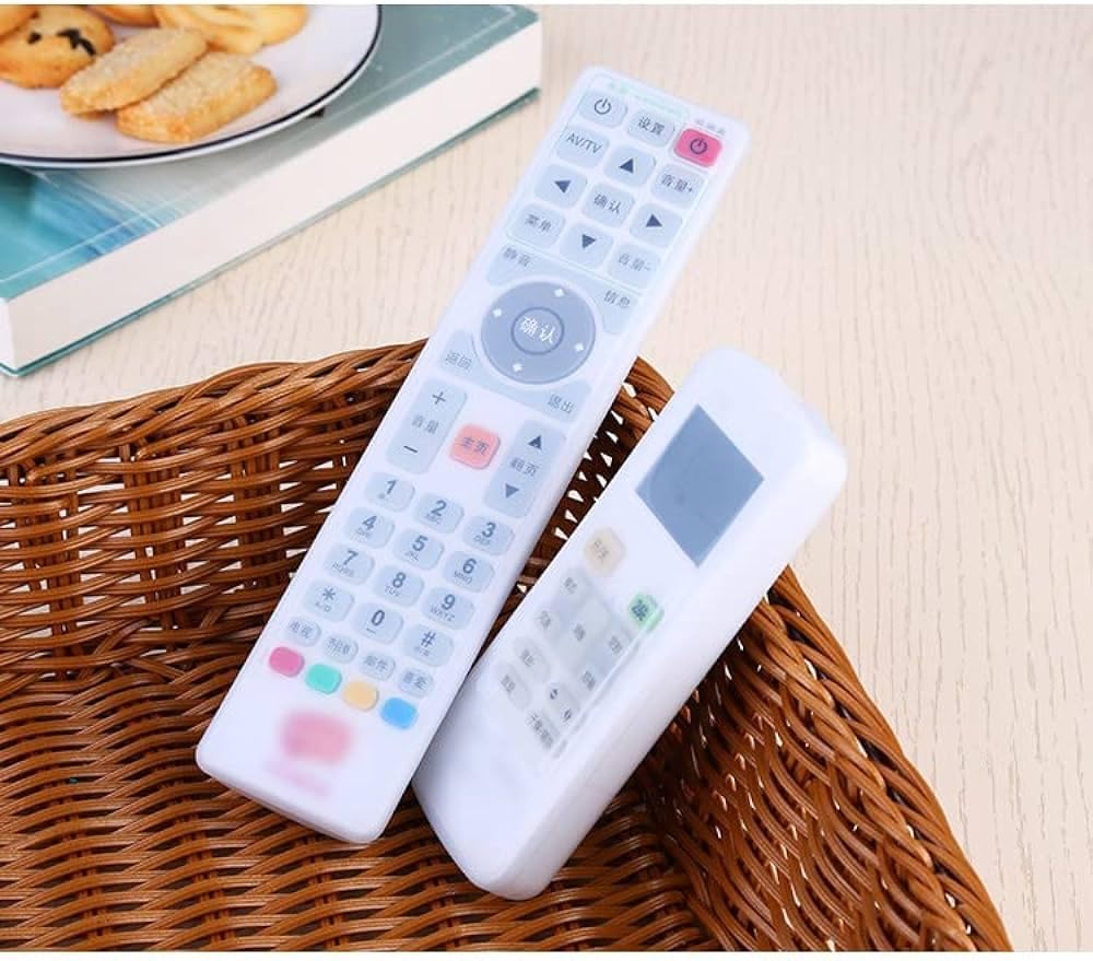 Silicone TV & Air Condition Remote Control Cover Protection Pouch Waterproof Fluorescence Dust Remote Control Cover(S,L)