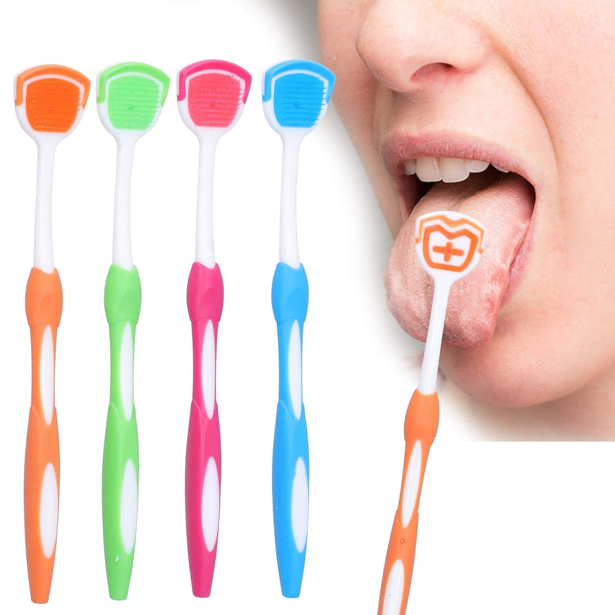 Tongue Scraper, Tongue Cleaning Brush
