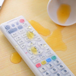 Silicone TV & Air Condition Remote Control Cover Protection Pouch Waterproof Fluorescence Dust Remote Control Cover(S,L)