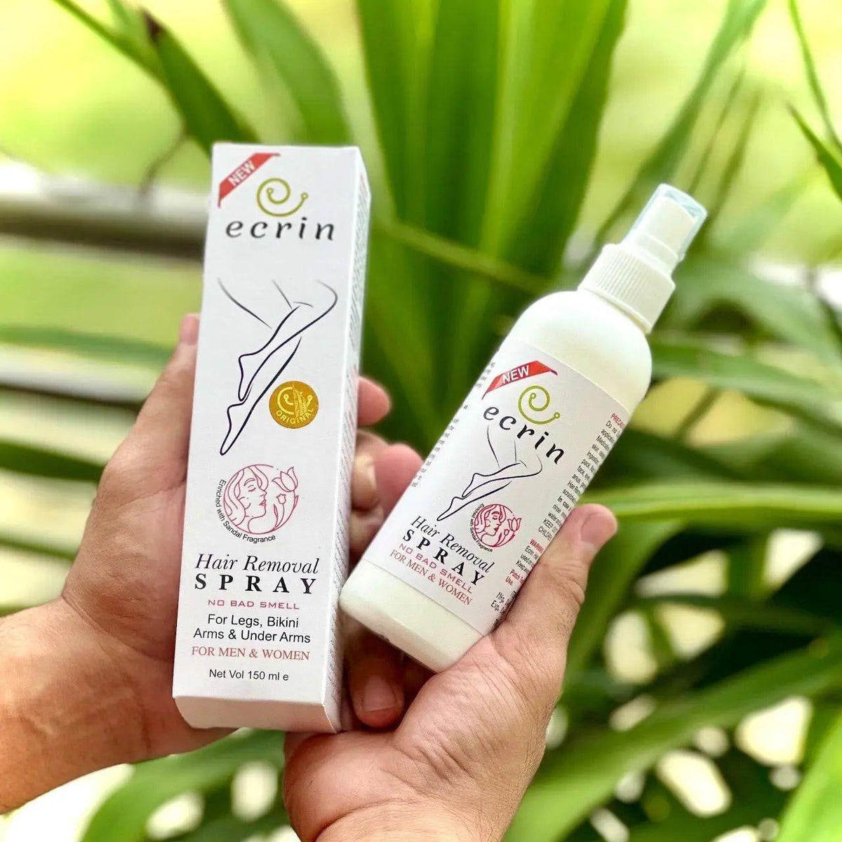 Ecrin Hair Removal Spray For Men and Women 100% Original
