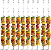 Barbecue Skewers Stainless Steel Sticks (Pack of 6)