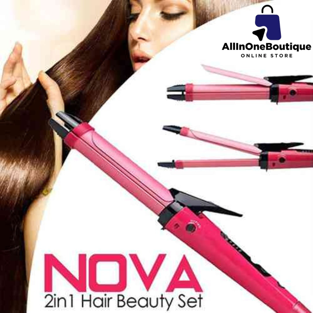 2 in 1 Straightener Curler, Hair Styling Tools Hair Curler and Straightener