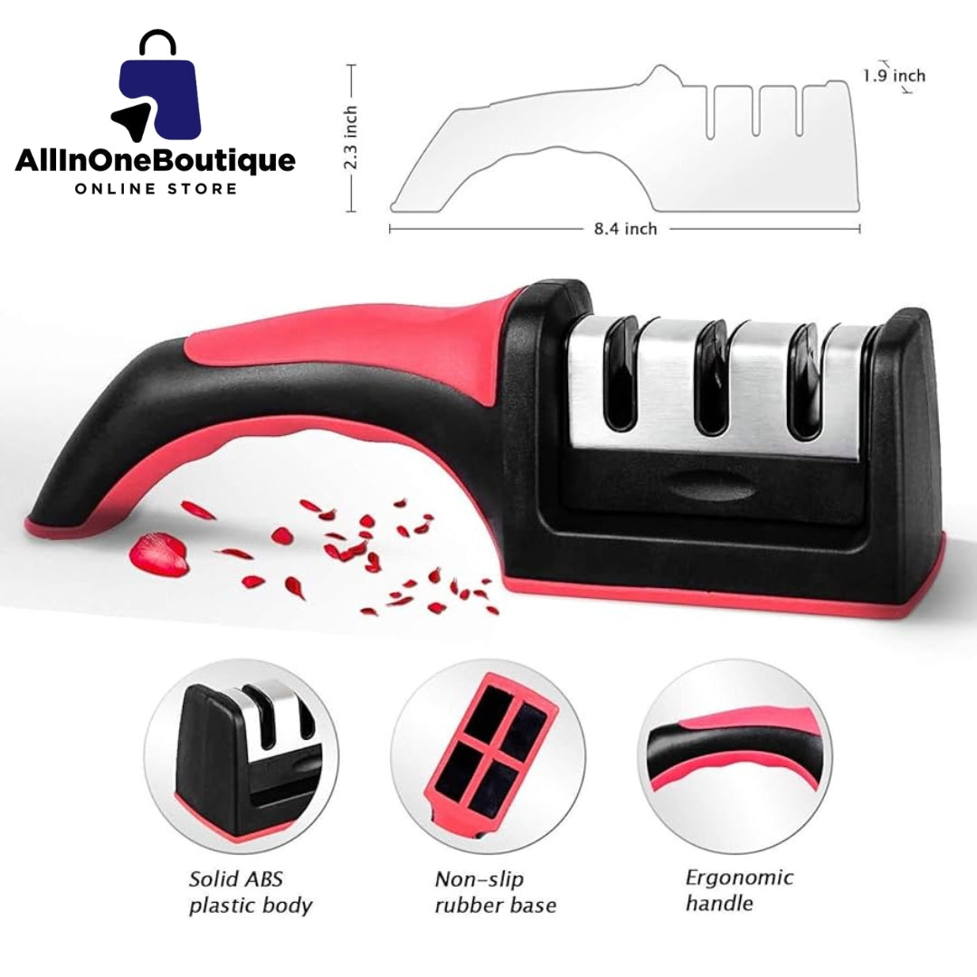 Adjustable 4 in 1 Manual Knives and Scissor Sharpener