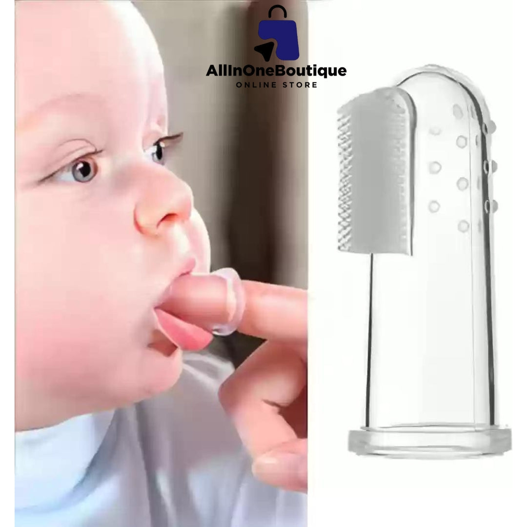 Baby Finger Toothbrush Silicon Made Food Grade Quality with Storage Case Multicolor