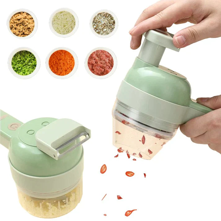 4 In 1 Handheld Electric Rechargeable Vegetable Cutter