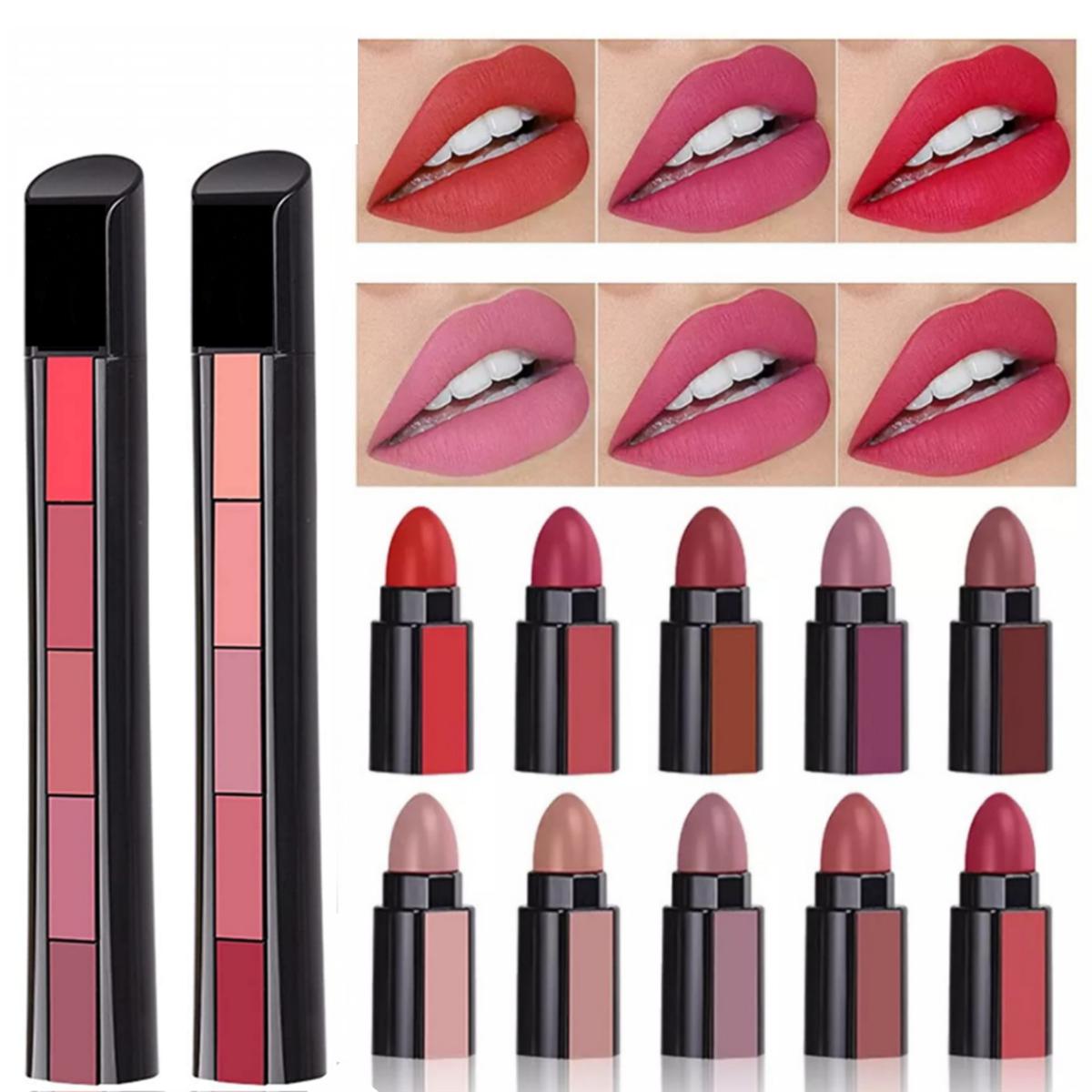 5 in 1 Mini Size Pen Style Matte Lipsticks